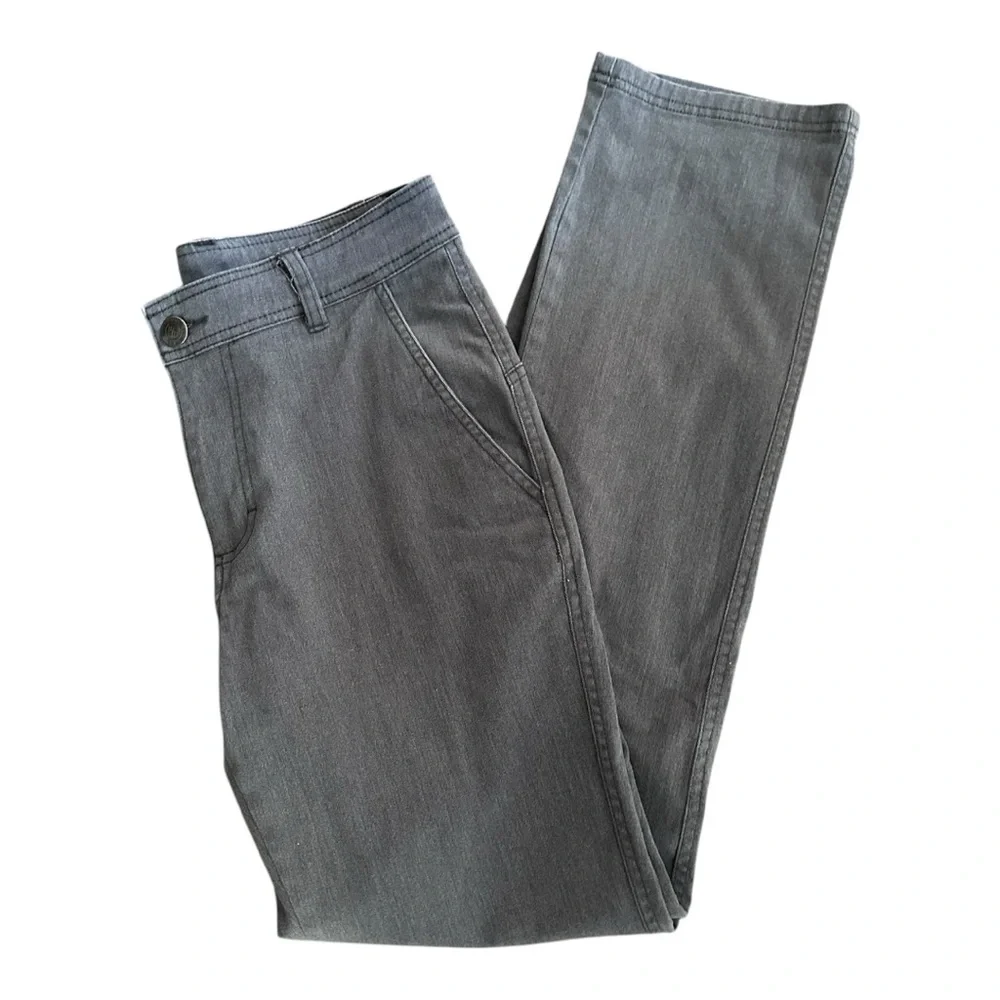 Columbia Women’s Gray Straight Leg Pants Denim Jeans Trousers Size 10 Tall 32…